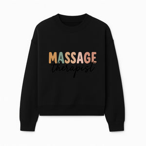 Custom Massage Therapist Sign | Neon Style Wall Art | Relaxation Decor for Spa & Wellness Center - Sweatshirt 1758350881825.jpg