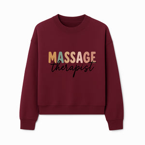 Custom Massage Therapist Sign | Neon Style Wall Art | Relaxation Decor for Spa & Wellness Center - Sweatshirt 1758350882685.jpg