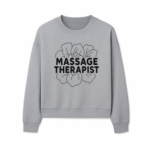 Massage Therapist Floral Design T-Shirt, Relaxation Gift for Spa Professionals, Healing Arts Apparel, Custom Therapist Merchandise - Sweatshirt 1758350885841.jpg
