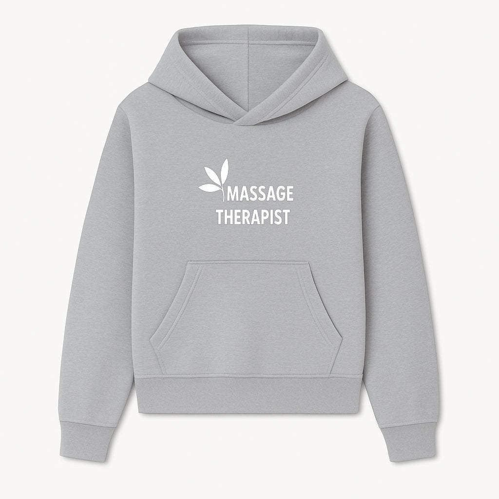 Massage Therapist Sign with Leaf Design, Wellness Studio Decor, Spa Signage, Relaxation Decor, Complementary Therapy Artwork - Hoodie 1758350887963.jpg