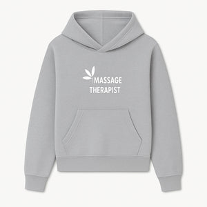 Massage Therapist Sign with Leaf Design, Wellness Studio Decor, Spa Signage, Relaxation Decor, Complementary Therapy Artwork - Hoodie 1758350887963.jpg