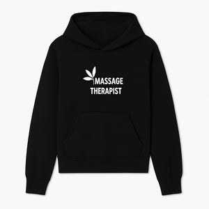 Massage Therapist Sign with Leaf Design, Wellness Studio Decor, Spa Signage, Relaxation Decor, Complementary Therapy Artwork - Hoodie 1758350888090.jpg