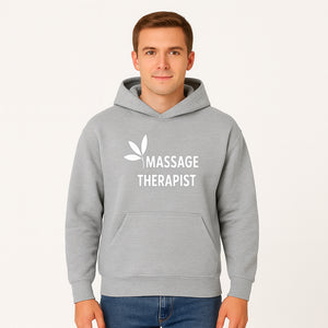 Massage Therapist Sign with Leaf Design, Wellness Studio Decor, Spa Signage, Relaxation Decor, Complementary Therapy Artwork - Hoodie 1758350890586.jpg
