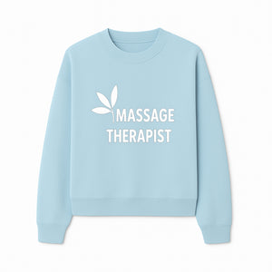 Massage Therapist Sign with Leaf Design, Wellness Studio Decor, Spa Signage, Relaxation Decor, Complementary Therapy Artwork - Sweatshirt 1758350894484.jpg