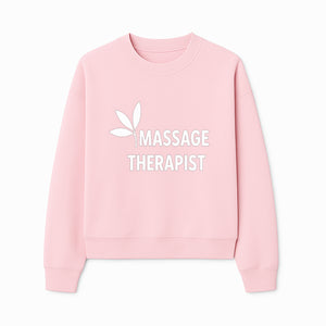 Massage Therapist Sign with Leaf Design, Wellness Studio Decor, Spa Signage, Relaxation Decor, Complementary Therapy Artwork - Sweatshirt 1758350894614.jpg