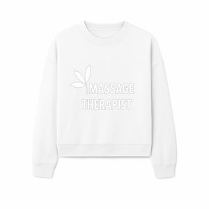 Massage Therapist Sign with Leaf Design, Wellness Studio Decor, Spa Signage, Relaxation Decor, Complementary Therapy Artwork - Sweatshirt 1758350895333.jpg
