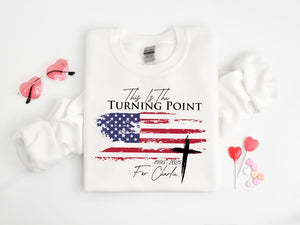 Charlie Kirk Shirt Turning Point Flag Cross Crewneck Sweatshirt Political Statement Tee Patriotic Protest Top We Are All Charlie Kirk 1758508101401.jpg