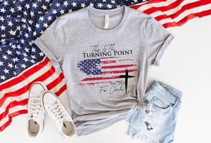 Charlie Kirk Shirt Turning Point Flag Cross Crewneck Sweatshirt Political Statement Tee Patriotic Protest Top We Are All Charlie Kirk 1758508101607.jpg