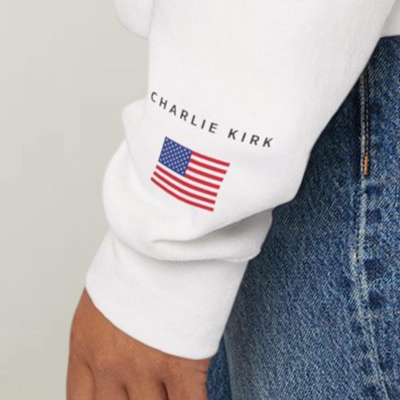 Sleeve Design Charlie Kirk Freedom Sweatshirt Freedom Sweatshirt Charlie Kirk Sweatshirt Turning Point Charlie Kirk Crewneck Hoodie 1758510485705.jpg