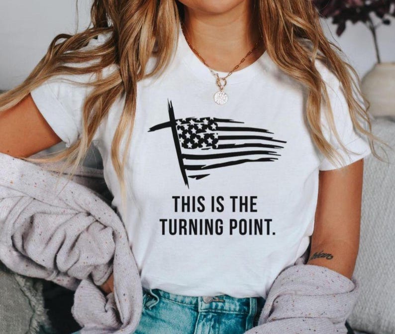 Charlie Kirk T Shirt Turning Point American Flag Cross Shirt Patriotic Shirt For Remembrance Memorial Gift Conservative Apparel 1758512886727.jpg