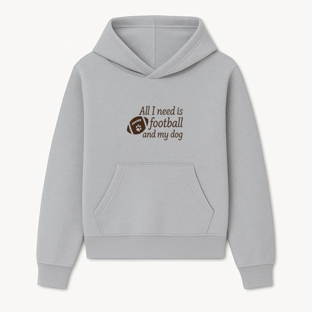 All I Need is Football and My Dog Wall Art - Perfect Gift for Dog Lovers and Football Fans - Hoodie 1758559959456.jpg