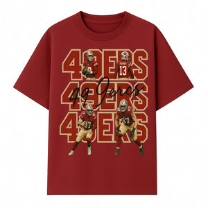 San Francisco 49ers Football Art Print, Player Collage Wall Decor, Team Spirit Home Decoration, Gift for Fans, Sports Art - T-shirt 1758559962794.jpg