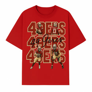 San Francisco 49ers Football Art Print, Player Collage Wall Decor, Team Spirit Home Decoration, Gift for Fans, Sports Art - T-shirt 1758559963036.jpg