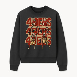 San Francisco 49ers Football Art Print, Player Collage Wall Decor, Team Spirit Home Decoration, Gift for Fans, Sports Art - Sweatshirt 1758559965035.jpg