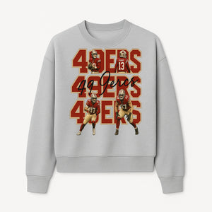 San Francisco 49ers Football Art Print, Player Collage Wall Decor, Team Spirit Home Decoration, Gift for Fans, Sports Art - Sweatshirt 1758559965325.jpg