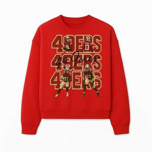 San Francisco 49ers Football Art Print, Player Collage Wall Decor, Team Spirit Home Decoration, Gift for Fans, Sports Art - Sweatshirt 1758559965952.jpg