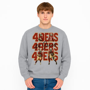San Francisco 49ers Football Art Print, Player Collage Wall Decor, Team Spirit Home Decoration, Gift for Fans, Sports Art - Sweatshirt 1758559967372.jpg