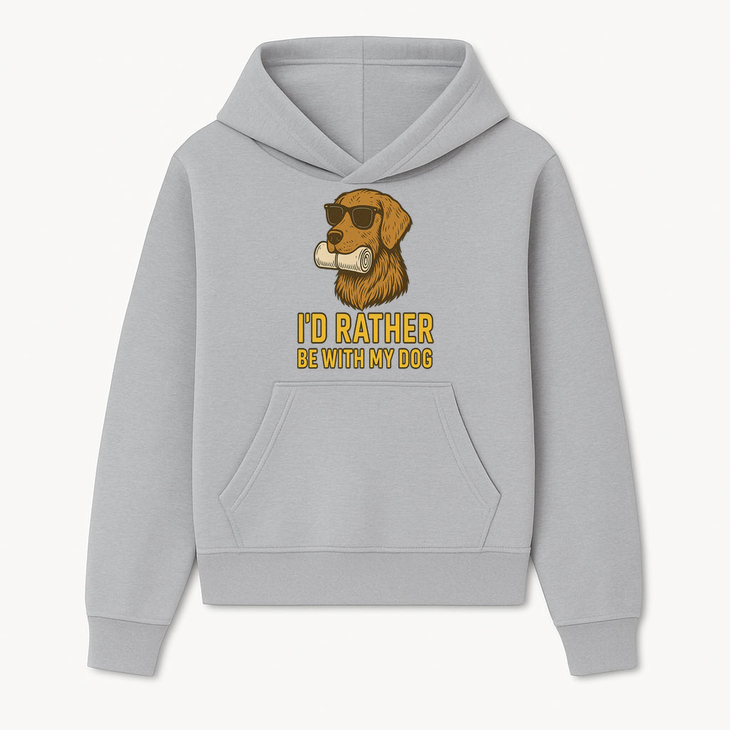 Funny Dog Lover T-Shirt: 'I'd Rather Be With My Dog' Vintage Style Graphic Tee - Hoodie 1758559968078.jpg