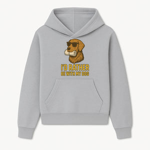 Funny Dog Lover T-Shirt: 'I'd Rather Be With My Dog' Vintage Style Graphic Tee - Hoodie 1758559968078.jpg