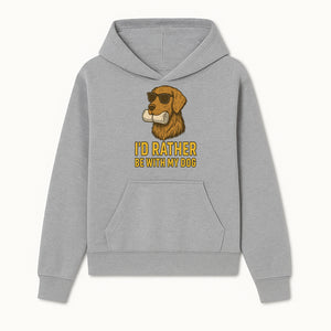 Funny Dog Lover T-Shirt: 'I'd Rather Be With My Dog' Vintage Style Graphic Tee - Hoodie 1758559968610.jpg