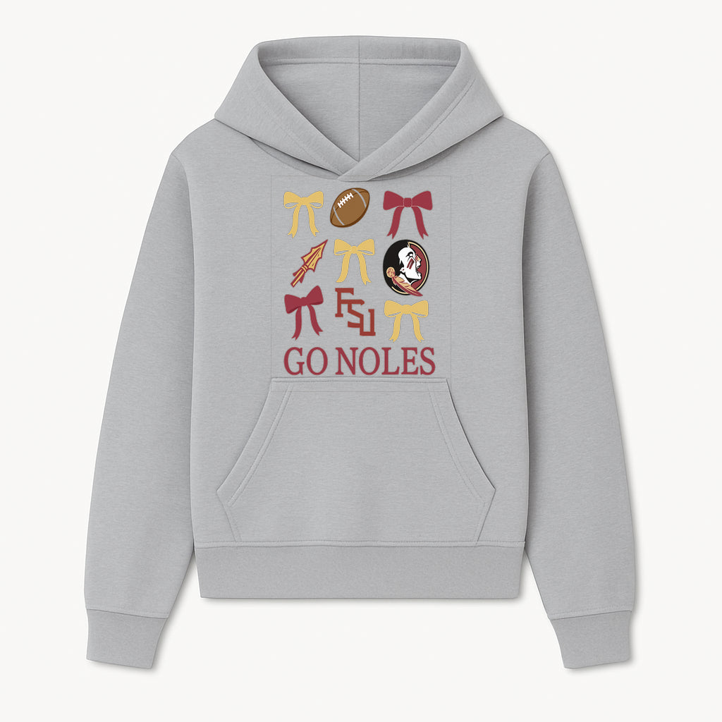 Florida State Seminoles Decor - FSU Go Noles Football Party Decorations, Cheer Bow Graphics for Fans and Alumni, School Spirit Items - Hoodie 1758559968617.jpg