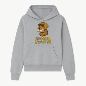 Funny Dog Lover T-Shirt: 'I'd Rather Be With My Dog' Vintage Style Graphic Tee - Hoodie 1758559969411.jpg