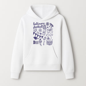 Baltimore Football Fan Decor Bundle - Ravens, Team Spirit, Game Day Elements, Sports Party Decorations, Pittsburgh Rivalry Theme - Hoodie 1758559970192.jpg