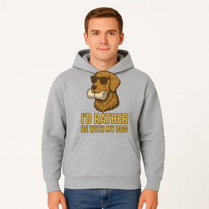 Funny Dog Lover T-Shirt: 'I'd Rather Be With My Dog' Vintage Style Graphic Tee - Hoodie 1758559970685.jpg