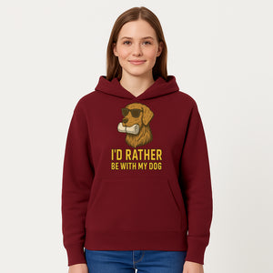 Funny Dog Lover T-Shirt: 'I'd Rather Be With My Dog' Vintage Style Graphic Tee - Hoodie 1758559970822.jpg