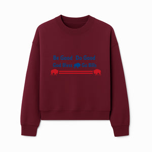 Buffalo Bills Motivational Wall Art - Be Good Do Good God Bless Go Bills - Sports Fan Home Decor, Team Spirit Sign - Sweatshirt 1758559971865.jpg