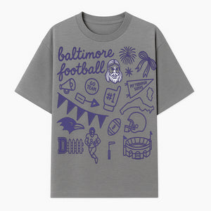 Baltimore Football Fan Decor Bundle - Ravens, Team Spirit, Game Day Elements, Sports Party Decorations, Pittsburgh Rivalry Theme - T-shirt 1758559972087.jpg
