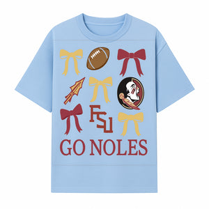Florida State Seminoles Decor - FSU Go Noles Football Party Decorations, Cheer Bow Graphics for Fans and Alumni, School Spirit Items - T-shirt 1758559972187.jpg