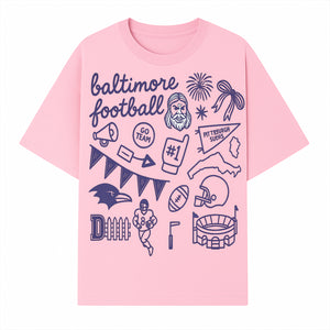 Baltimore Football Fan Decor Bundle - Ravens, Team Spirit, Game Day Elements, Sports Party Decorations, Pittsburgh Rivalry Theme - T-shirt 1758559972354.jpg