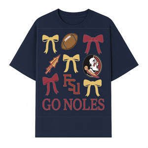 Florida State Seminoles Decor - FSU Go Noles Football Party Decorations, Cheer Bow Graphics for Fans and Alumni, School Spirit Items - T-shirt 1758559972587.jpg
