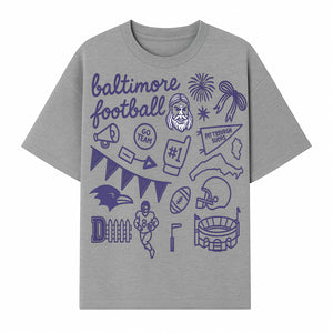 Baltimore Football Fan Decor Bundle - Ravens, Team Spirit, Game Day Elements, Sports Party Decorations, Pittsburgh Rivalry Theme - T-shirt 1758559972888.jpg