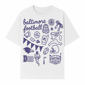 Baltimore Football Fan Decor Bundle - Ravens, Team Spirit, Game Day Elements, Sports Party Decorations, Pittsburgh Rivalry Theme - T-shirt 1758559973015.jpg
