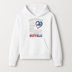 Buffalo Sports Grandma T-Shirt | Funny Gift for Grandmas Who Love Football | Bingo Play Humor | NFL Team Pride Apparel - Hoodie 1758559973157.jpg
