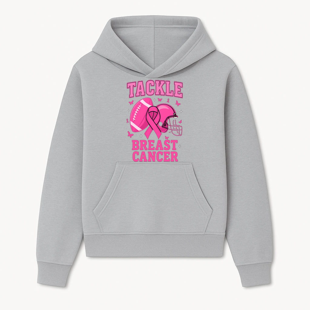 Pink Football Tackle Breast Cancer T-Shirt | Awareness Apparel | Football Fans Support | Breast Cancer Awareness Month Gift - Hoodie 1758559974057.jpg