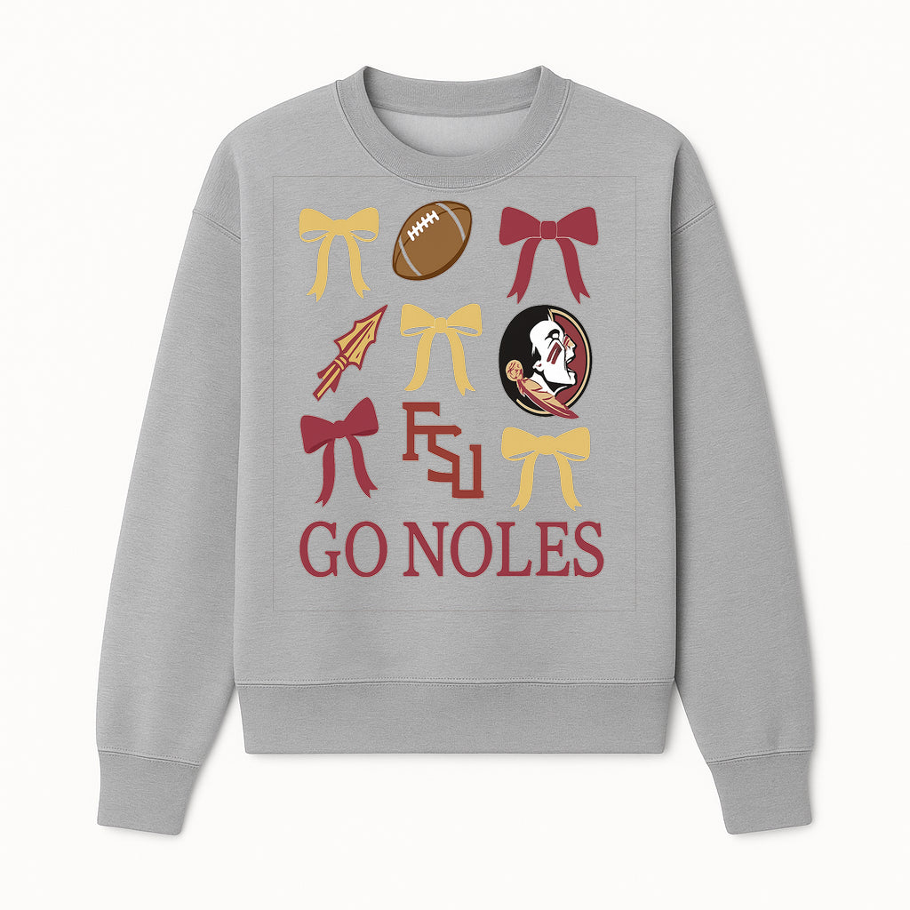Florida State Seminoles Decor - FSU Go Noles Football Party Decorations, Cheer Bow Graphics for Fans and Alumni, School Spirit Items - Sweatshirt 1758559974421.jpg