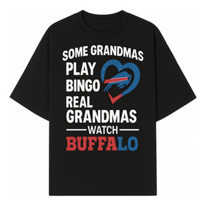 Buffalo Sports Grandma T-Shirt | Funny Gift for Grandmas Who Love Football | Bingo Play Humor | NFL Team Pride Apparel - T-shirt 1758559974695.jpg