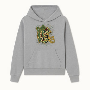 Camo Football Helmet with Bow Graphic Tee - Sports Apparel for Women, Cute Football Gift, Trendy Game Day Outfit - Hoodie 1758559974934.jpg