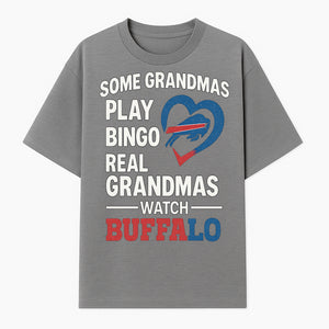 Buffalo Sports Grandma T-Shirt | Funny Gift for Grandmas Who Love Football | Bingo Play Humor | NFL Team Pride Apparel - T-shirt 1758559975042.jpg