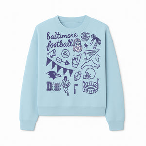 Baltimore Football Fan Decor Bundle - Ravens, Team Spirit, Game Day Elements, Sports Party Decorations, Pittsburgh Rivalry Theme - Sweatshirt 1758559975109.jpg