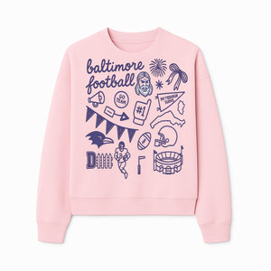 Baltimore Football Fan Decor Bundle - Ravens, Team Spirit, Game Day Elements, Sports Party Decorations, Pittsburgh Rivalry Theme - Sweatshirt 1758559975231.jpg