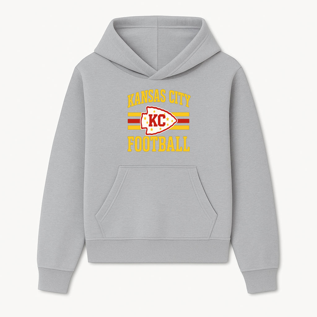 Kansas City Football KC Logo Neon Art Print - NFL Chiefs Team Decor for Fans, Sports Room, or Home Caves - Hoodie 1758559975236.jpg