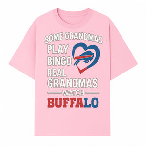 Buffalo Sports Grandma T-Shirt | Funny Gift for Grandmas Who Love Football | Bingo Play Humor | NFL Team Pride Apparel - T-shirt 1758559975278.jpg