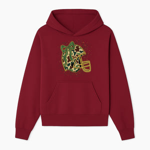 Camo Football Helmet with Bow Graphic Tee - Sports Apparel for Women, Cute Football Gift, Trendy Game Day Outfit - Hoodie 1758559975362.jpg