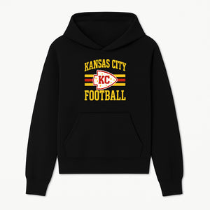 Kansas City Football KC Logo Neon Art Print - NFL Chiefs Team Decor for Fans, Sports Room, or Home Caves - Hoodie 1758559975374.jpg