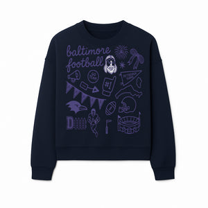 Baltimore Football Fan Decor Bundle - Ravens, Team Spirit, Game Day Elements, Sports Party Decorations, Pittsburgh Rivalry Theme - Sweatshirt 1758559975489.jpg