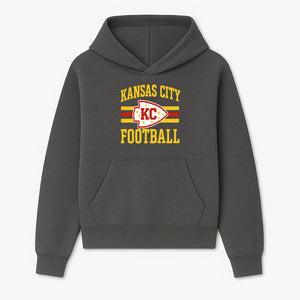 Kansas City Football KC Logo Neon Art Print - NFL Chiefs Team Decor for Fans, Sports Room, or Home Caves - Hoodie 1758559975508.jpg